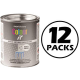 12X Paint Factory White Matt Undercoat Paint 300ml Tin Paint