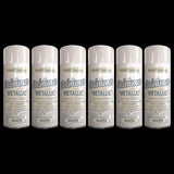 6X Paint Factory White Metallic Spray Paint 200ml Spray Paint