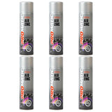 Six cans of Promatic Alu Zinc Spray Paint arranged in two rows on a white background