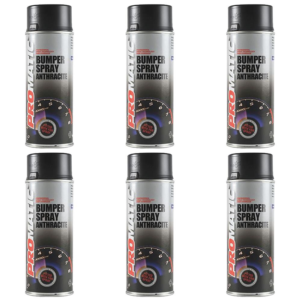 6X Promatic Bumperspray Anthracite Spray Paint 400ml Spray Paint