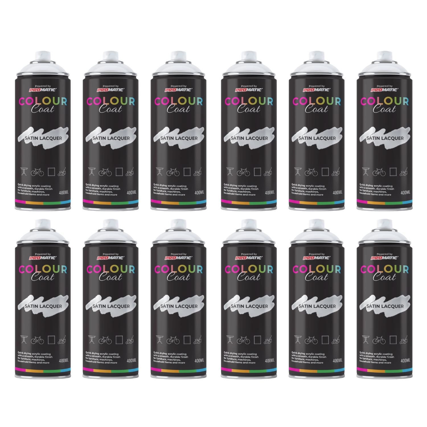 Colour Coat Clear Coat Spray Paint for a glossy finish on various surfaces