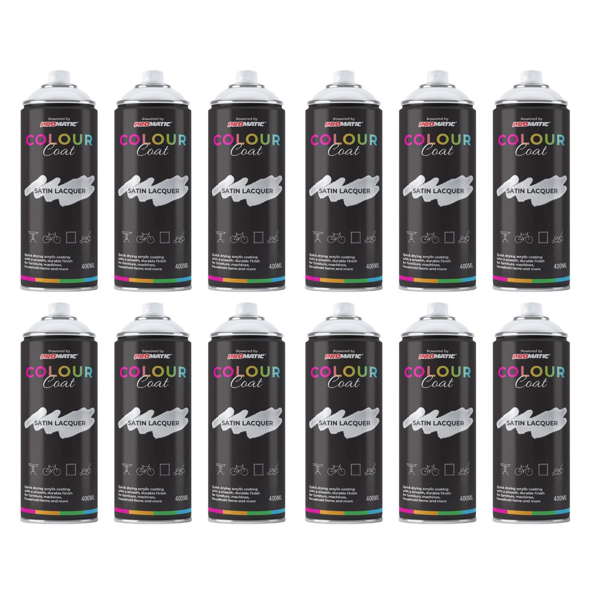 Colour Coat Clear Coat Spray Paint for a glossy finish on various surfaces