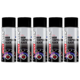 5X Promatic Black High Temperature Spray Paint 400ml Spray Paint