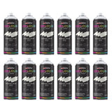 Pack of 12 Colour Coat Elegant Snow Spray Paint Cans for use with paint with spray gun
