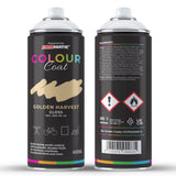 Colour Coat Golden Harvest Gloss Spray Paint can for use with a paint with spray gun, 400ML size.
