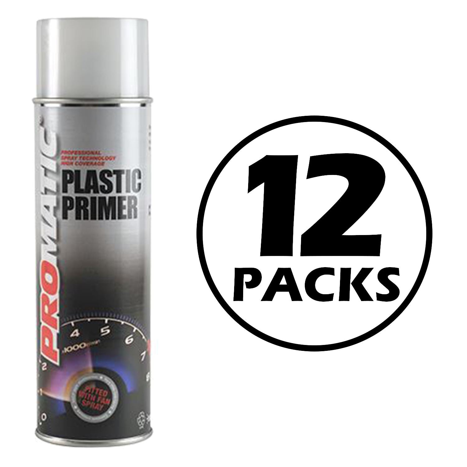 Promatic plastic primer bulk 12 pack spray paint cans for plastic surface preparation