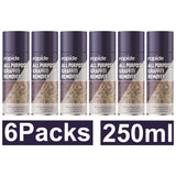 Pack of six 250ml Rapide all purpose graffiti remover spray cans for effective cleaning