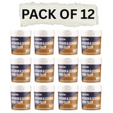 Pack of 12 Rapide Interior Exterior Wood Crack Repair Filler in white for seamless fixes