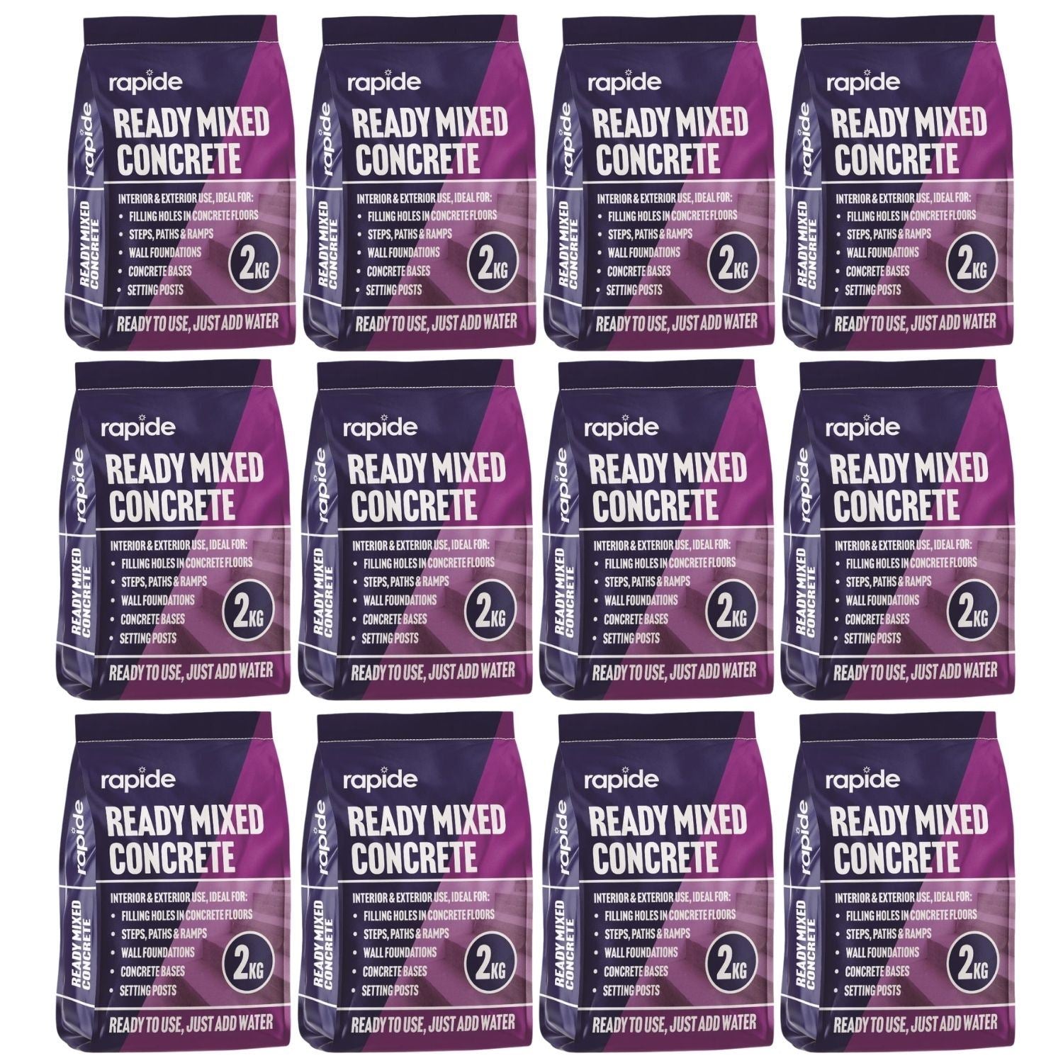 Rapide Ready Mixed Concrete Bags for quick and easy mix ready mix concrete application