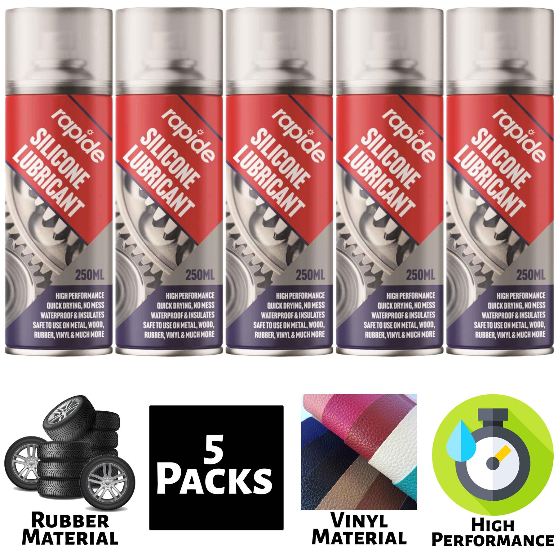5X Rapide Silicone Lubricant 250ml Spray Paint