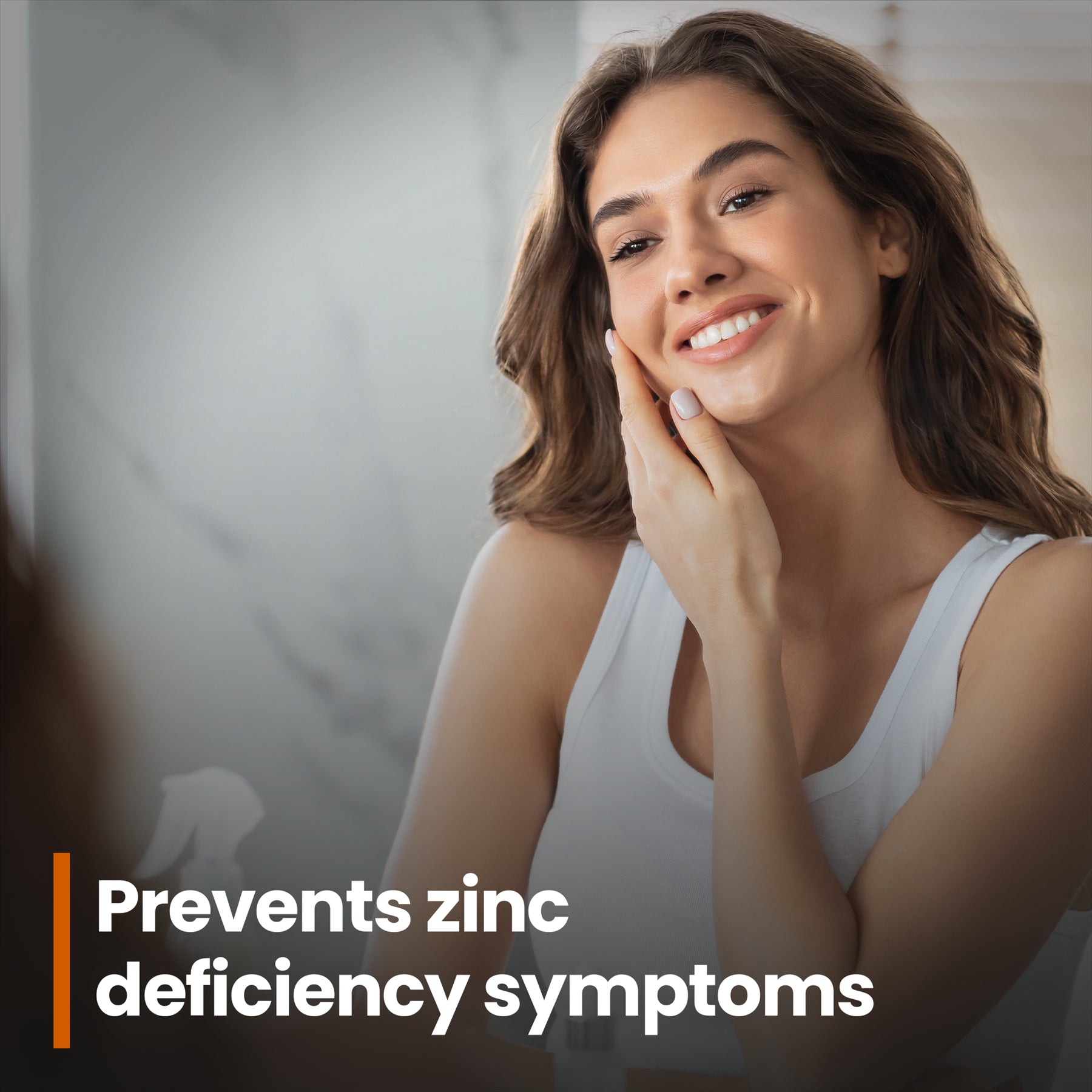 Red Label Health zinc citrate 50mg tablets for preventing zinc deficiency symptoms