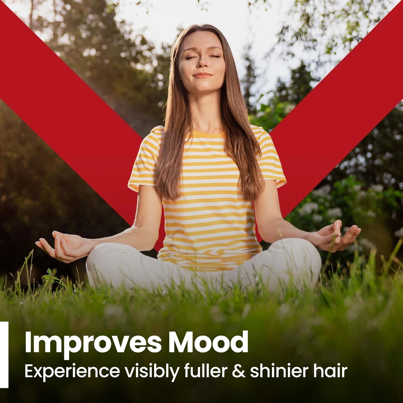 Red Label Health Vitamin B12 1000mcg tablets promoting mood improvement and healthy hair