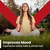Red Label Health Vitamin B12 1000mcg tablets promoting mood improvement and healthy hair