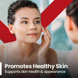 Red Label Health Vitamin B12 1000mcg tablets for promoting healthy skin and overall skin appearance