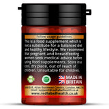 Red Label Health Vitamin B12 1000mcg tablets bottle with usage guidelines for dietary supplementation