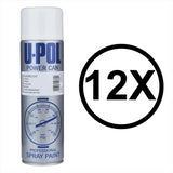 U-POL clearcoat aerosol spray can designed for professional finishing and protection of surfaces