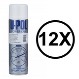 U-POL gloss white spray paint 500ml can with pressure gauge design for professional use