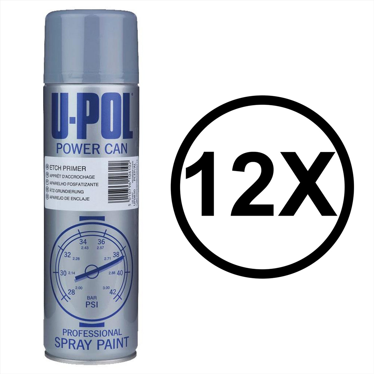 U-POL etch primer spray 500ml can for professional spray painting applications