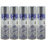 U-POL Power Can spray paint cans in silver color for professional steel and wheel coating
