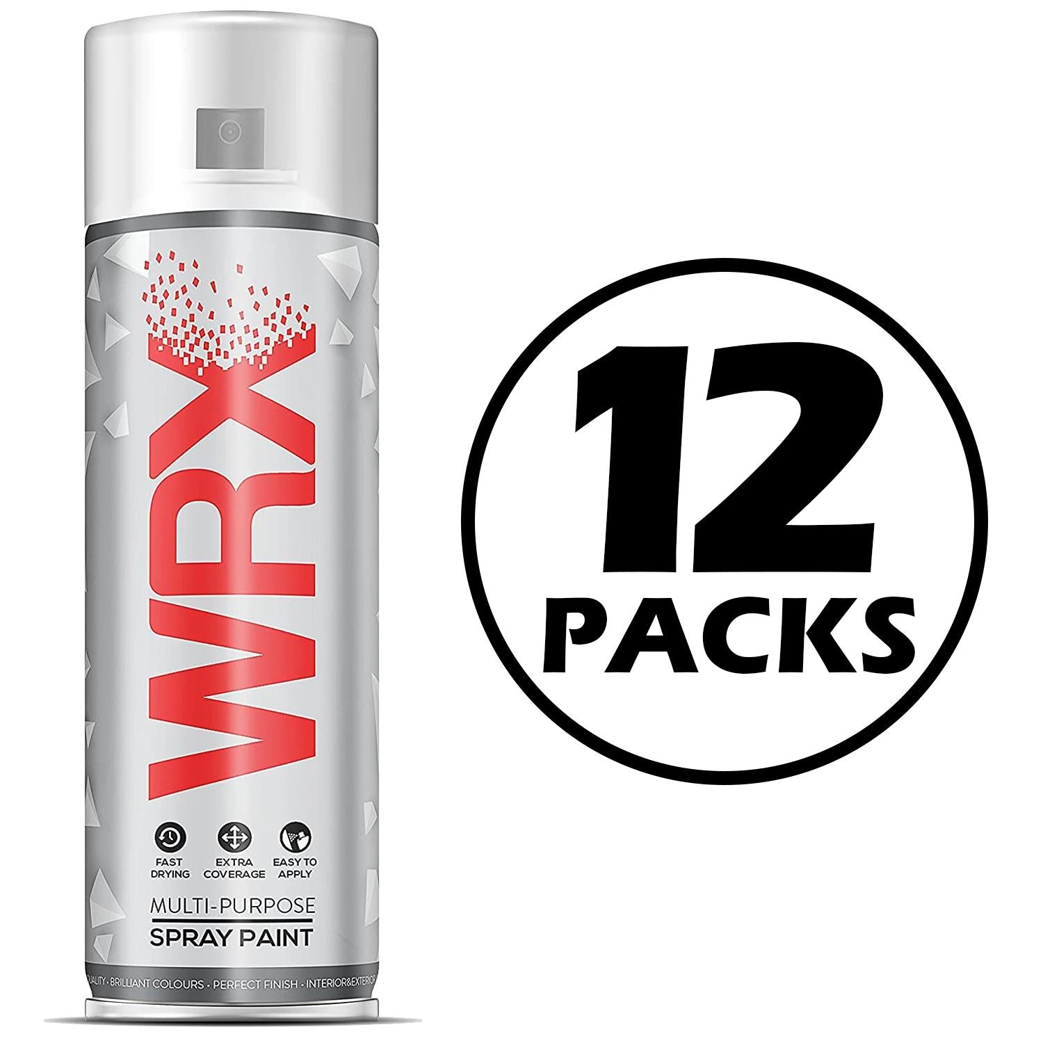 12X WRX Gloss Black Spray Paint 400ml Spray Paint