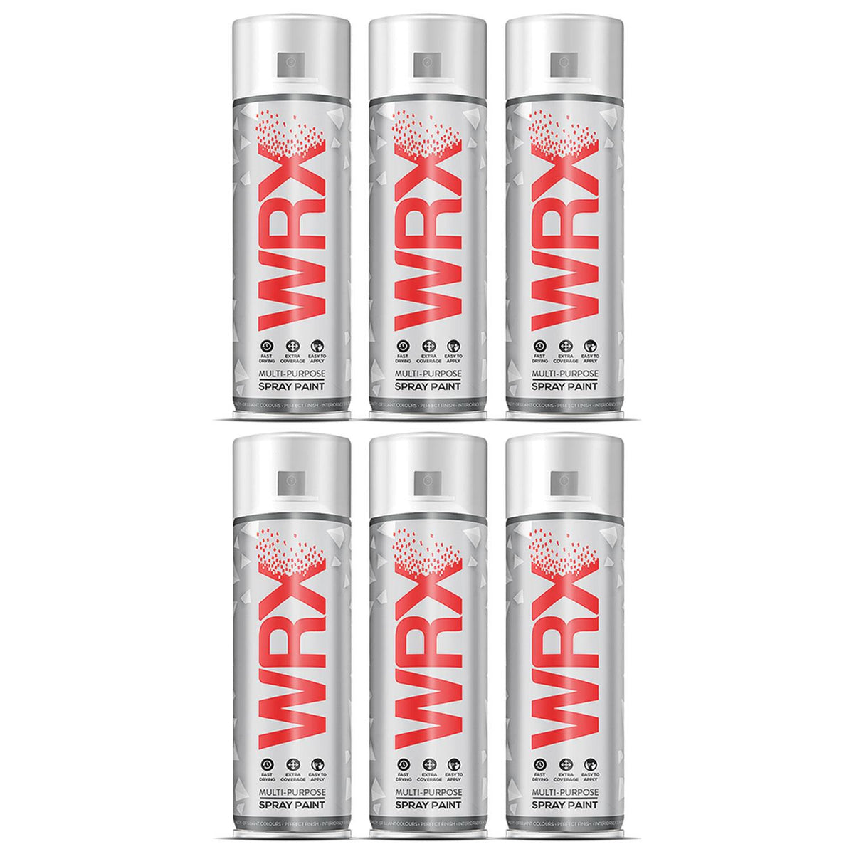 6X WRX Black Surface Primer Spray Paints 400ml Technical Spray