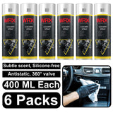WRX Technical Spray Pack of 6, 400 ML each, Antistatic cleaner for car interior with subtle scent