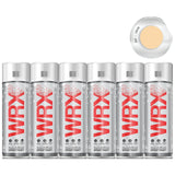 6X WRX Flat Creme Acrylic Spray Paint 400ml Spray Paint