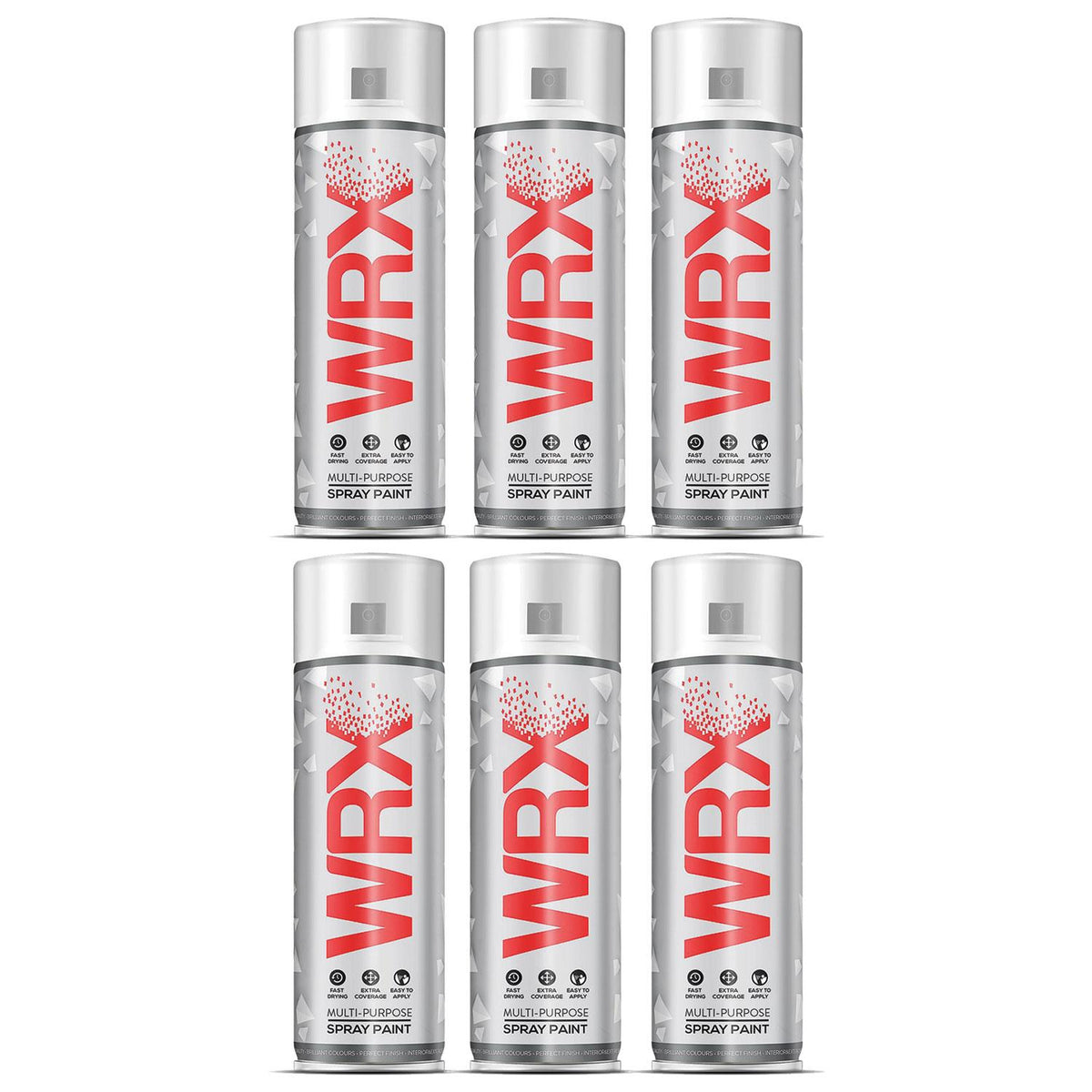 6X WRX Grey Primer Spray Paints 400ml Technical Spray