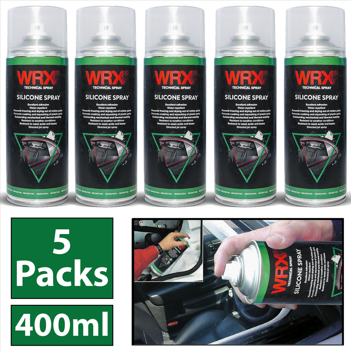 5X WRX Silicone Spray 400ml Technical Spray
