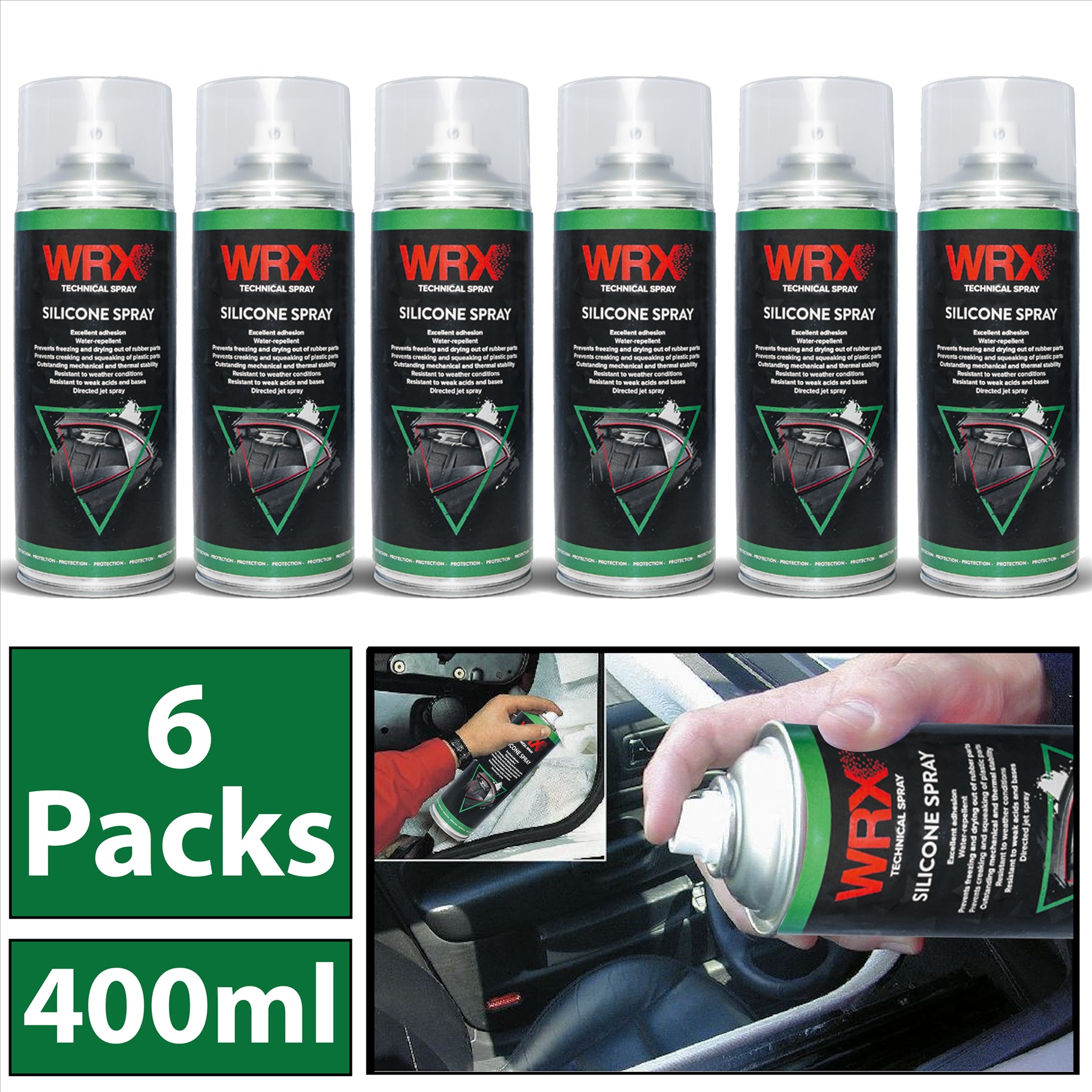 6X WRX Silicone Spray 400ml Technical Spray