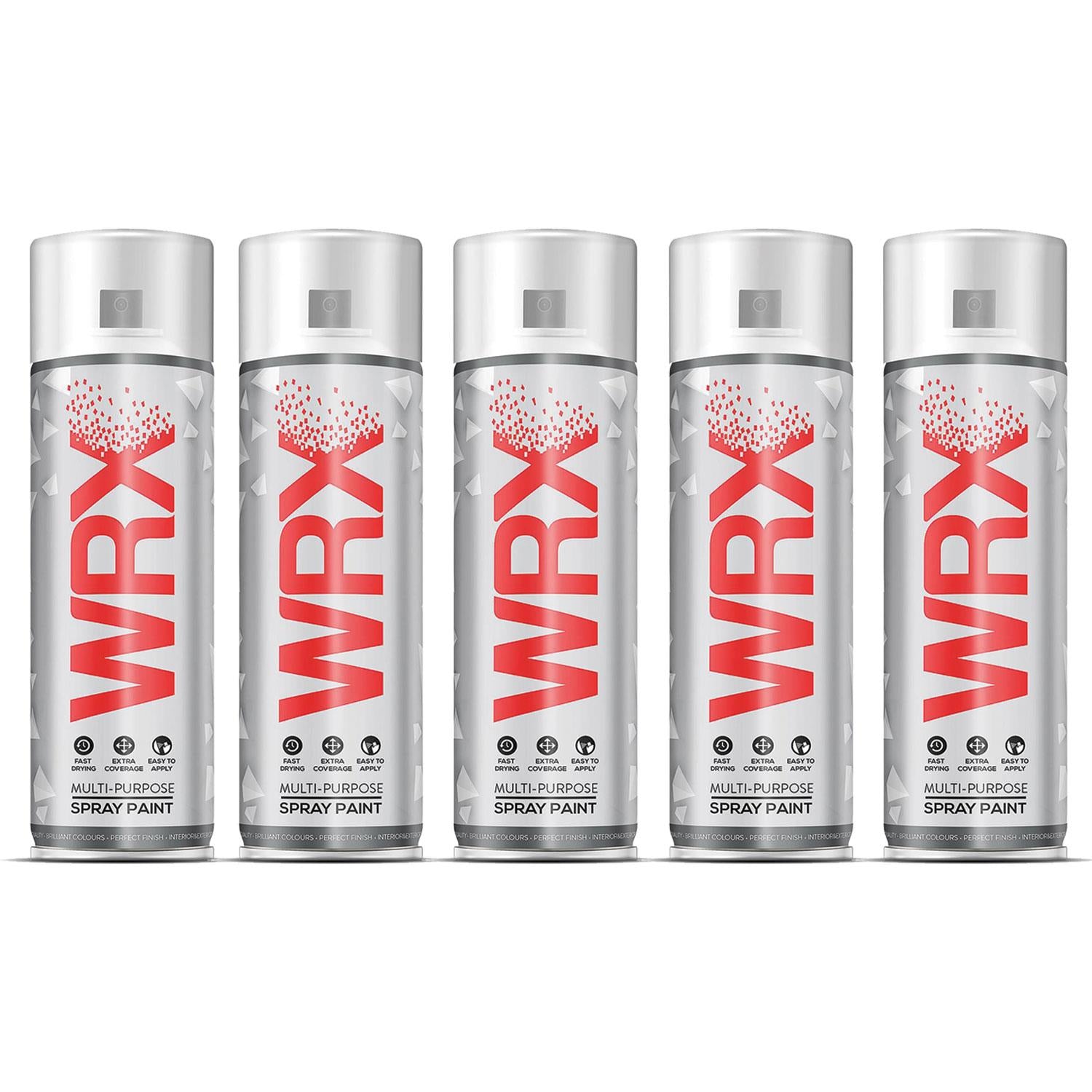 5X WRX Traffic White Spray Paints 400ml Technical Spray